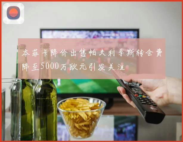 本菲卡降价出售帕夫利季斯转会费降至5000万欧元引发关注